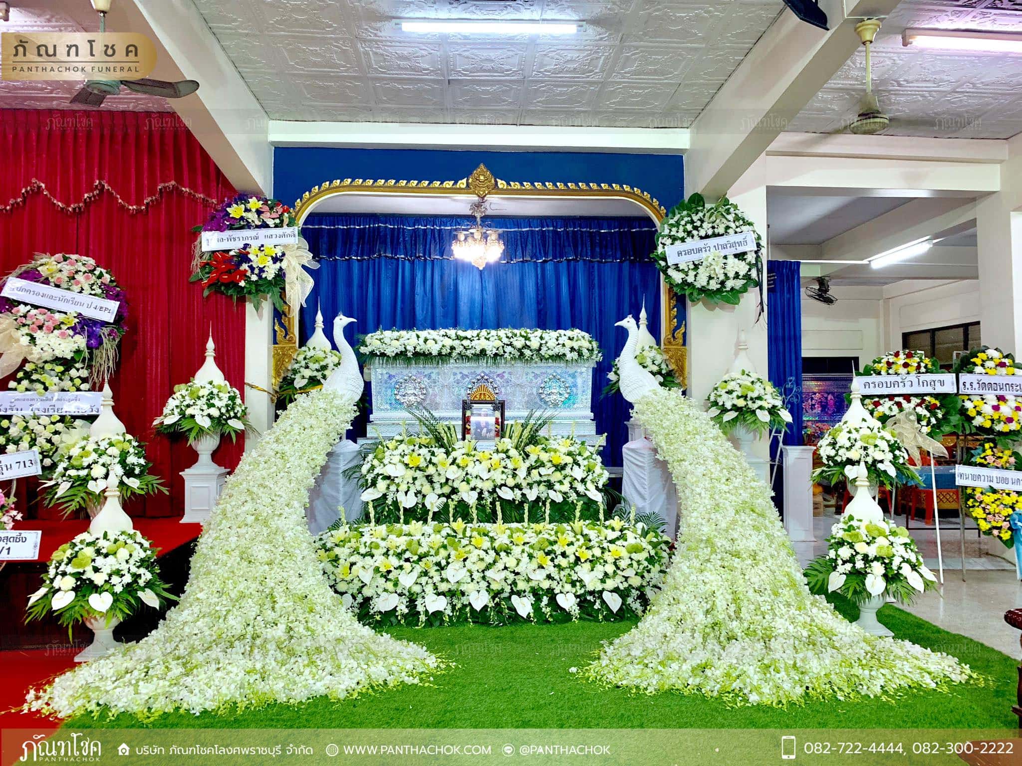 ดอกไม้หน้าหีบ วัดศรีสุริยวงศ์ ราชบุรี