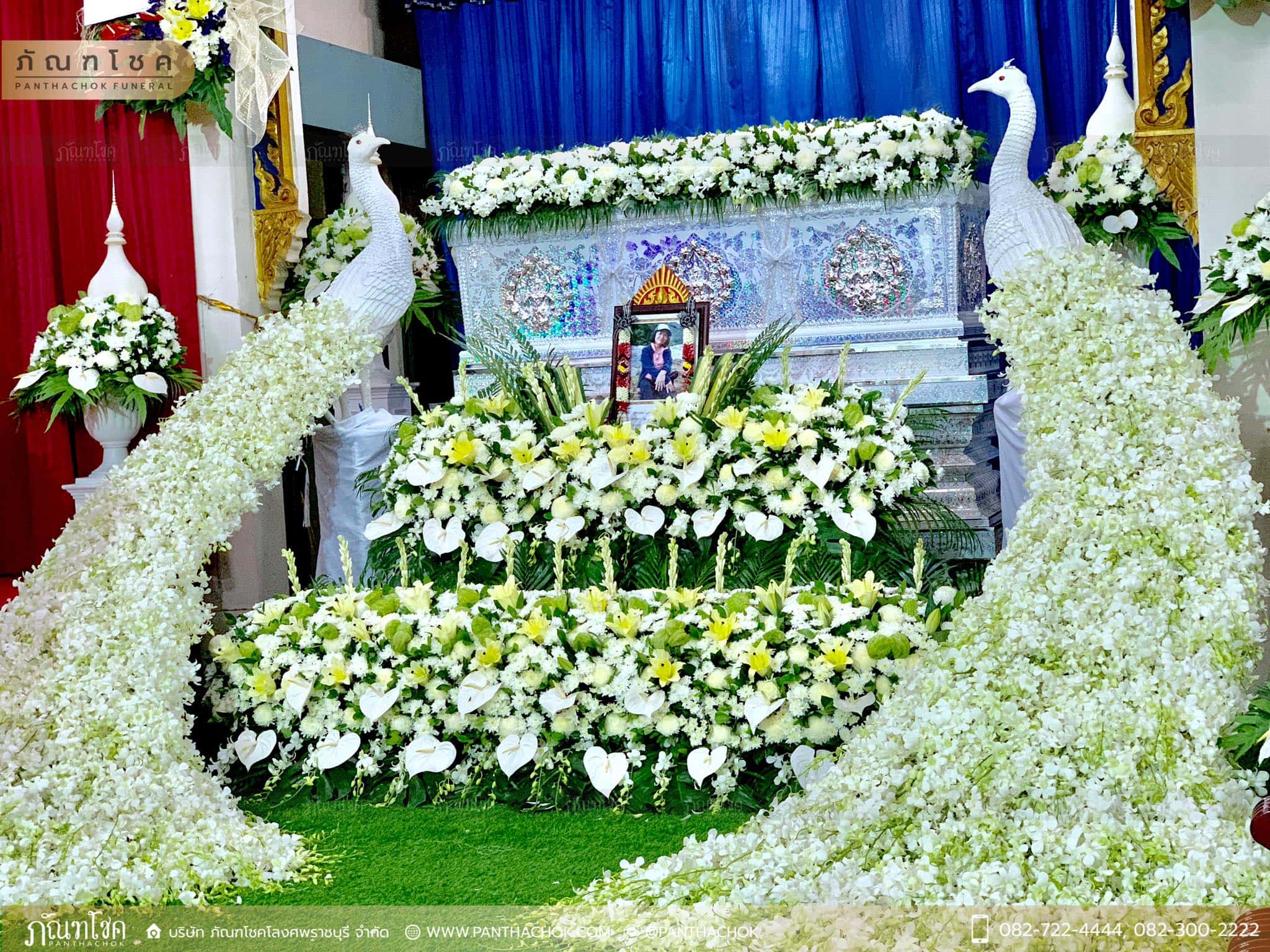 ดอกไม้หน้าหีบ วัดศรีสุริยวงศ์ ราชบุรี