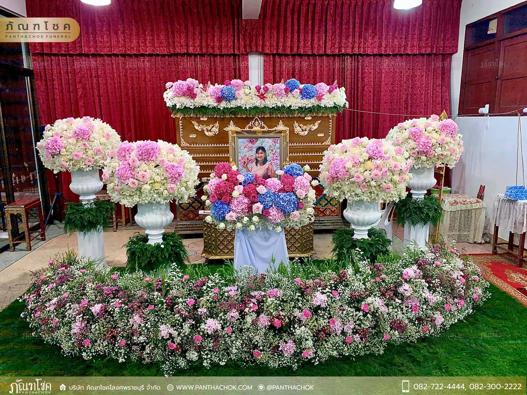 ดอกไม้งานศพปทุมธานี ดอกไม้หน้าศพ