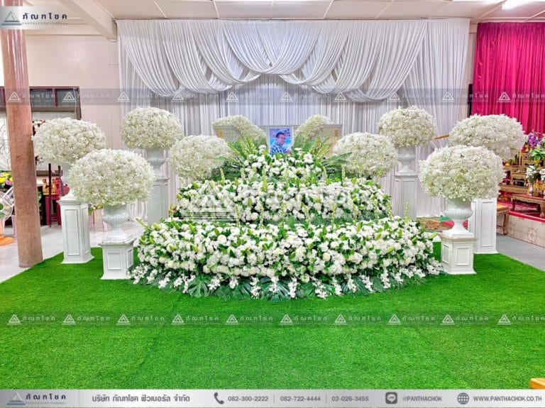 ดอกไม้หน้าหีบแบบพุ่ม