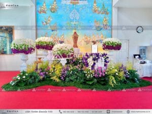 Funeral Flower Arrangements-The Beautiful Modern Purple Funeral Flower-3